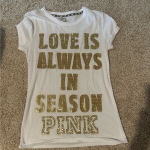 VS Gold glitter tshirt